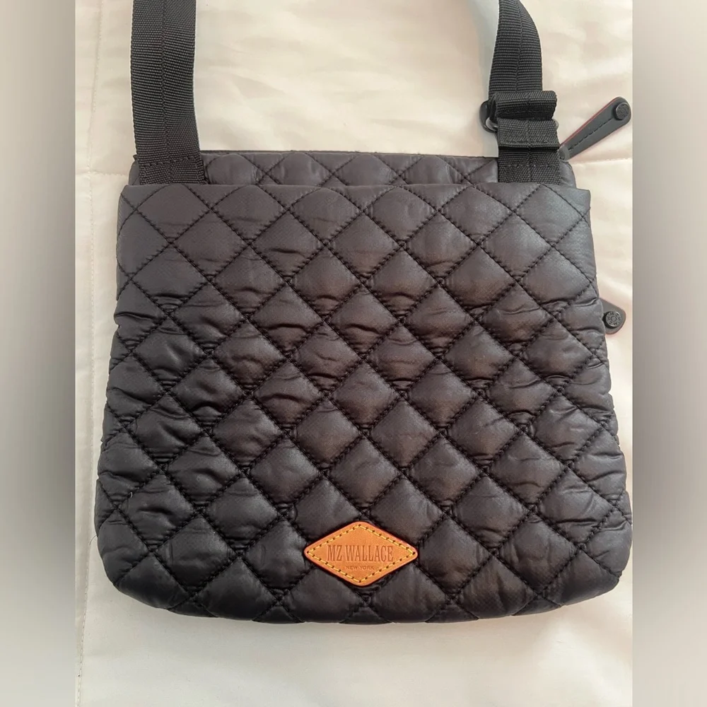 MZ Wallace Metro Flat Crossbody Bag in Black - Picture 5 of 12